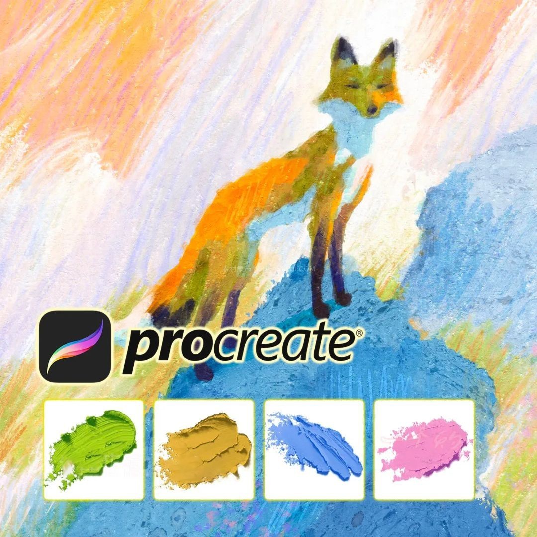 30+超写实油画棒Procreate笔刷